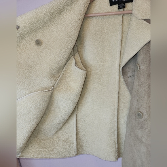 WEATHERPROOF Women's Suede Winter Jacket, size L - Picture 6 of 13